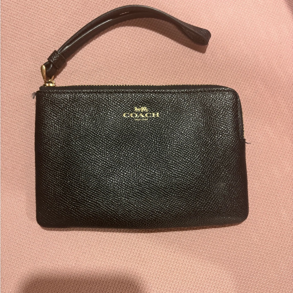 Coach Black Wristlet
